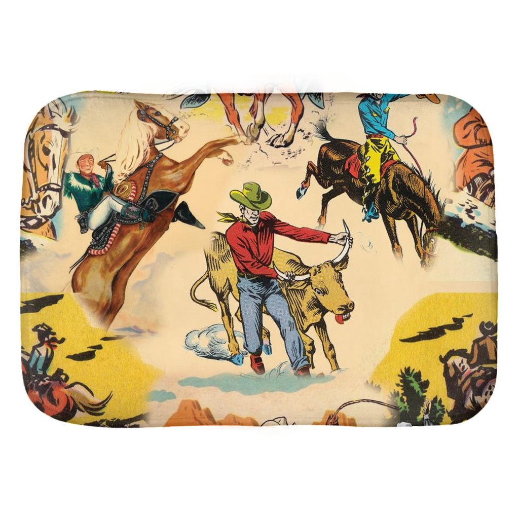 Vintage Cowboy Bath Mats