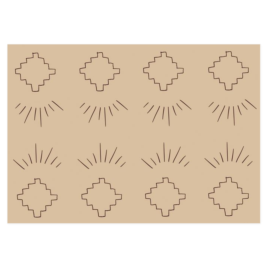Minimal Aztec Wrapping Paper