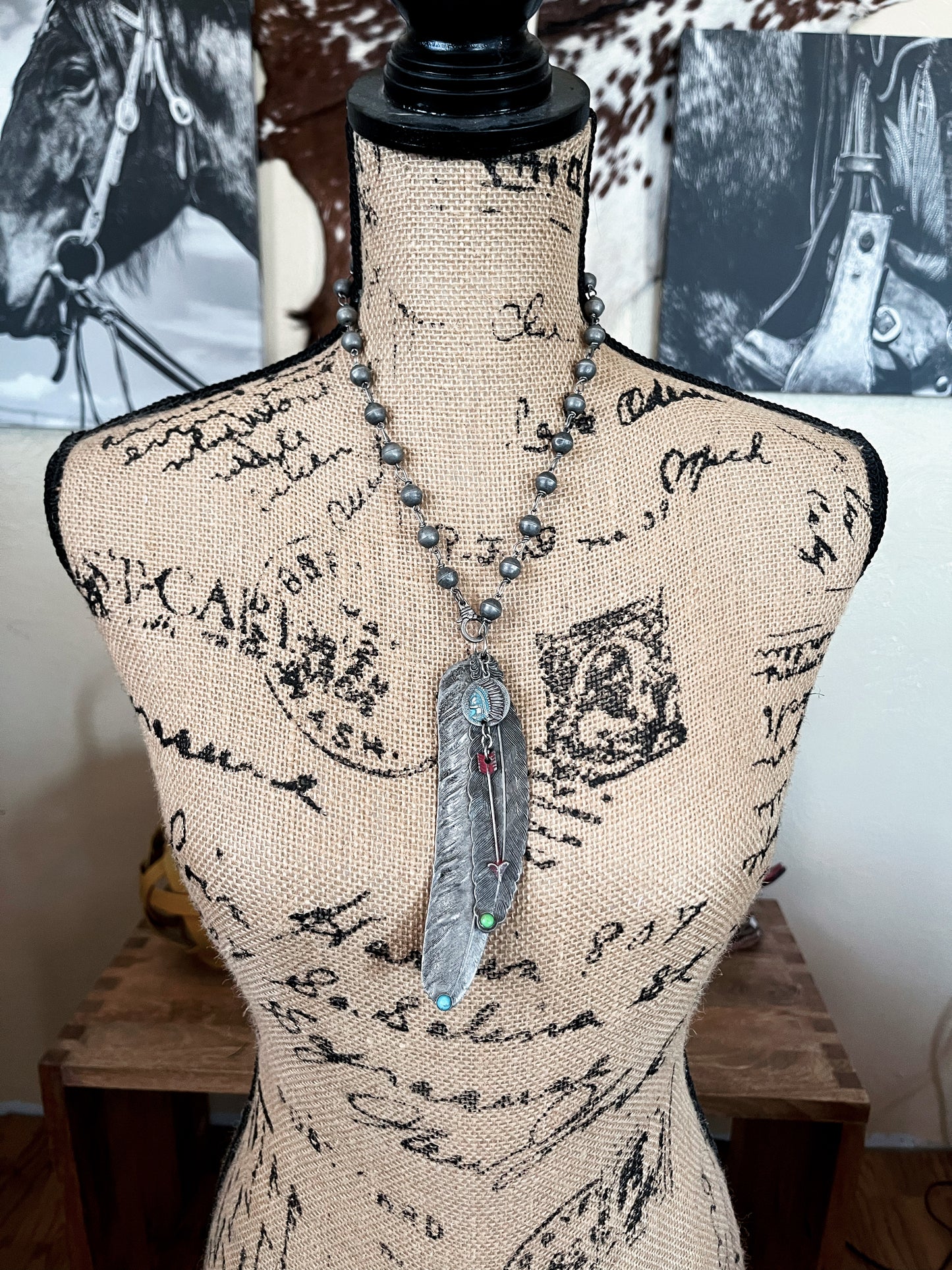 Gypsy Soul Faux Navajo Pearl Necklace