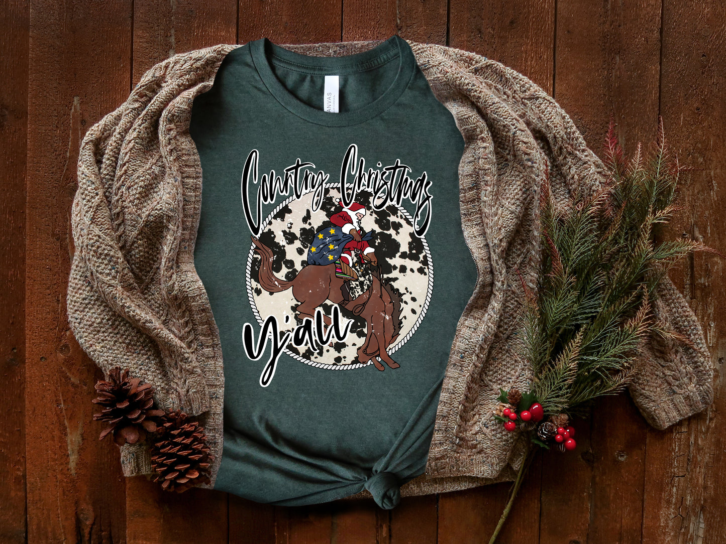 Country Christmas Y'all Short-Sleeve Unisex T-Shirt