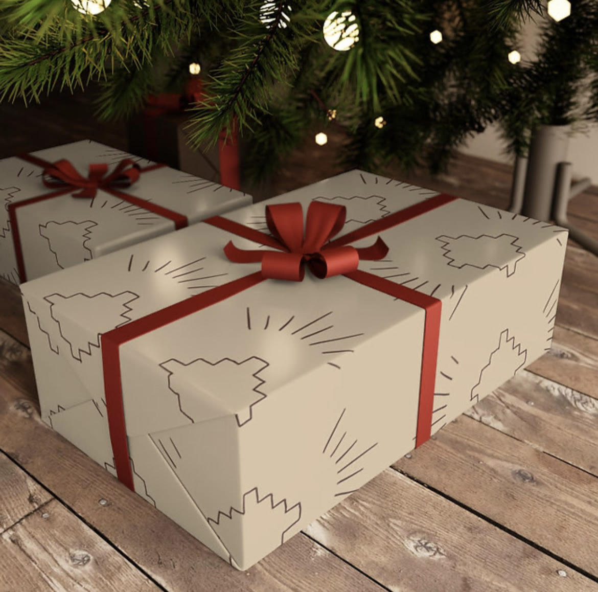 Minimal Aztec Wrapping Paper