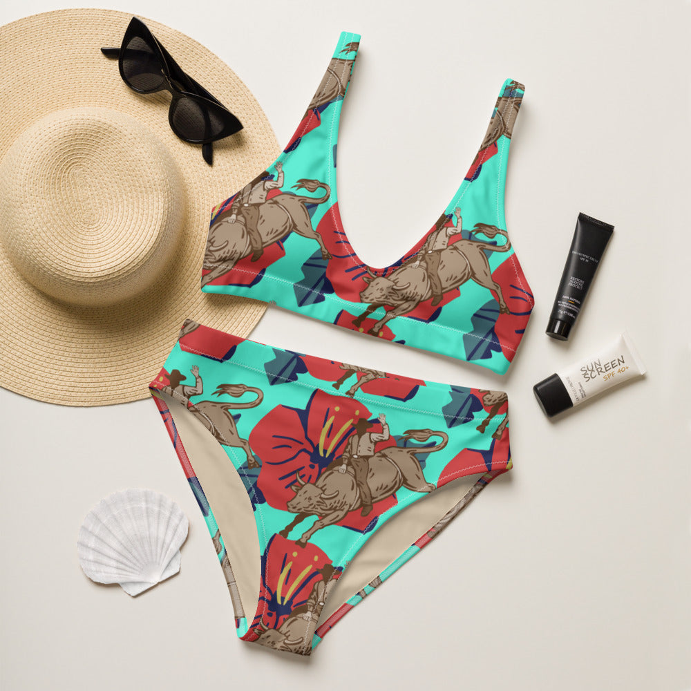 Aloha Bull Rider high-waisted bikini