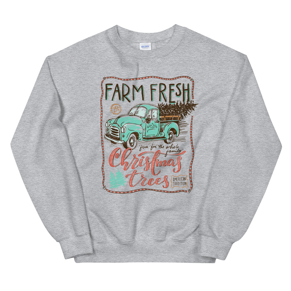 Farm Fresh Christmas Trees Unisex Sweatshirt