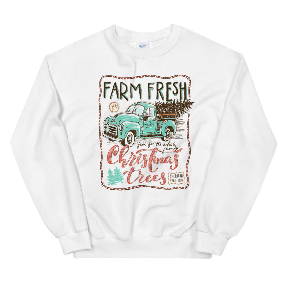 Farm Fresh Christmas Trees Unisex Sweatshirt