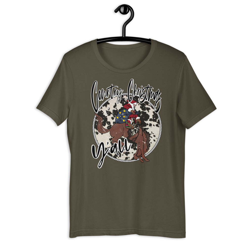Country Christmas Y'all Short-Sleeve Unisex T-Shirt