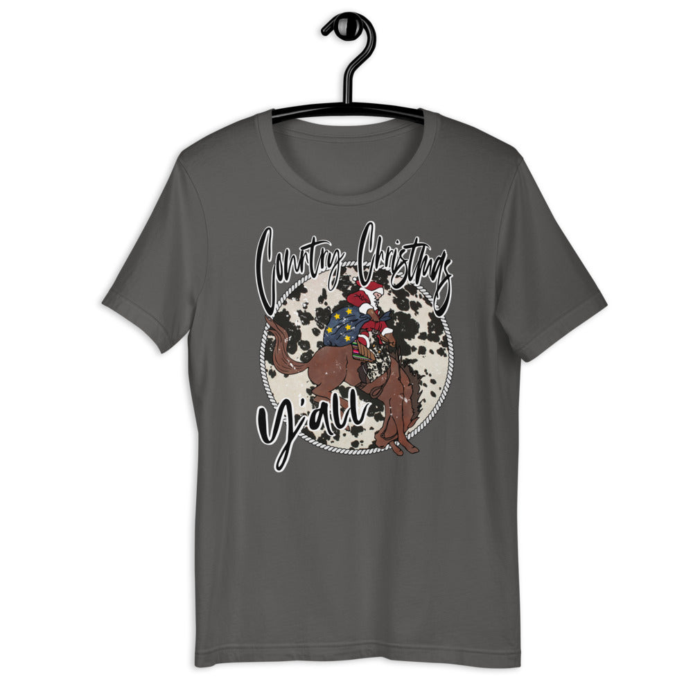 Country Christmas Y'all Short-Sleeve Unisex T-Shirt