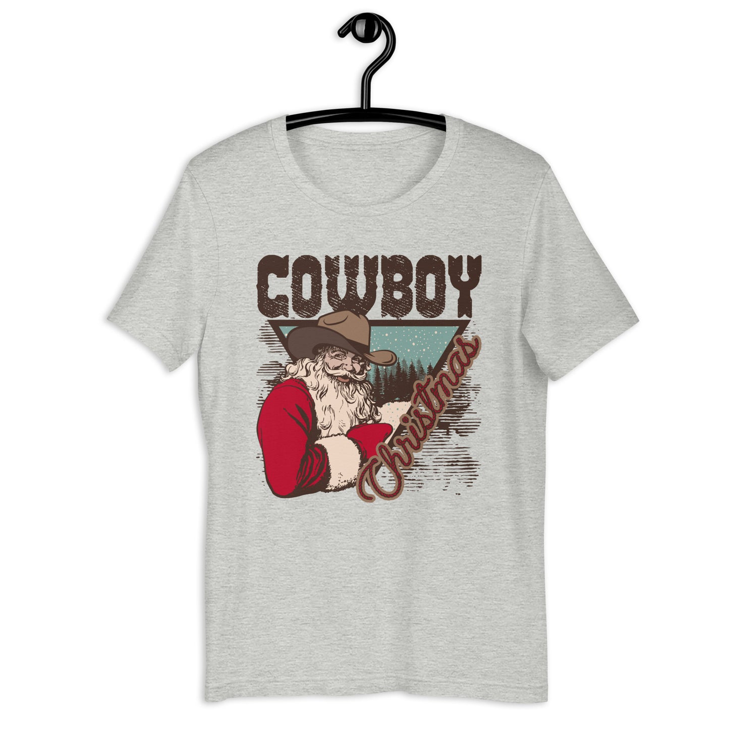 Cowboy Christmas Santa Unisex t-shirt