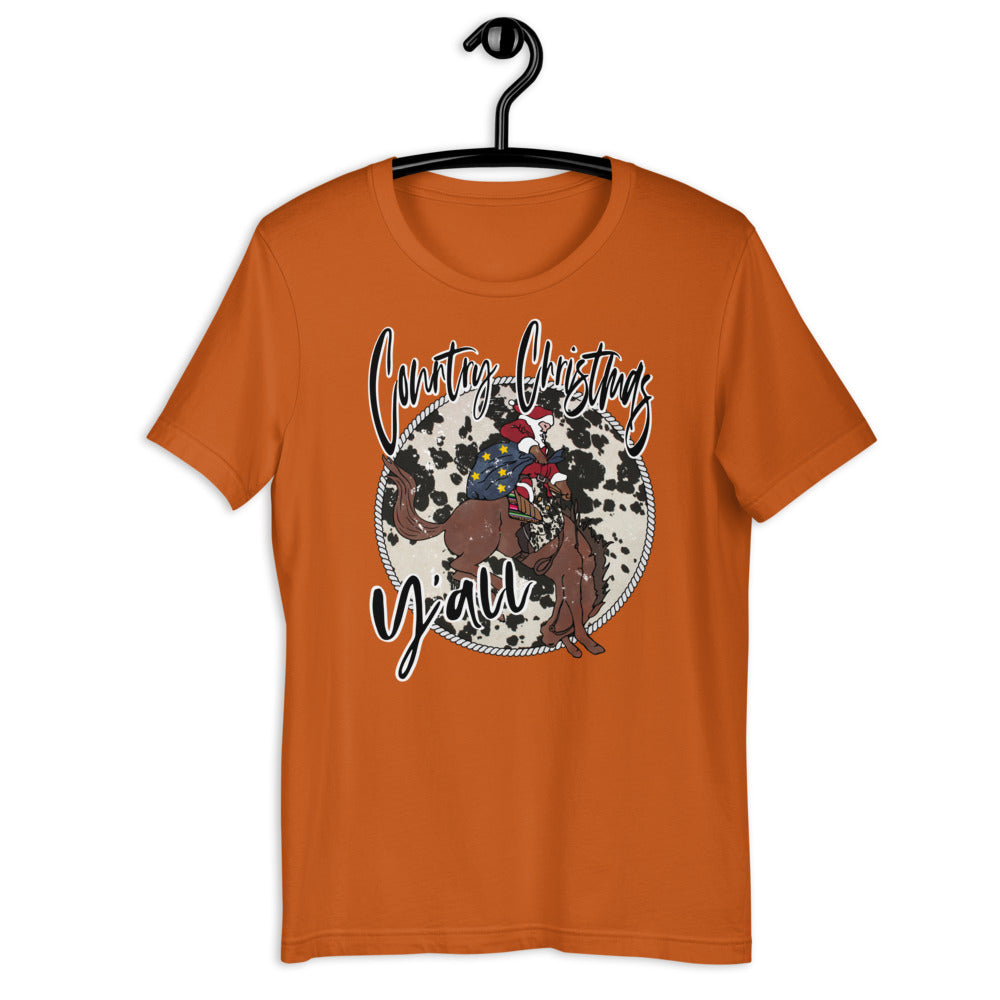 Country Christmas Y'all Short-Sleeve Unisex T-Shirt