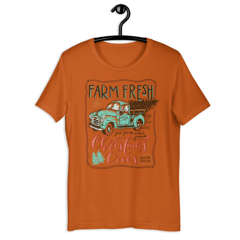 Farm Fresh Christmas Trees Short-Sleeve Unisex T-Shirt