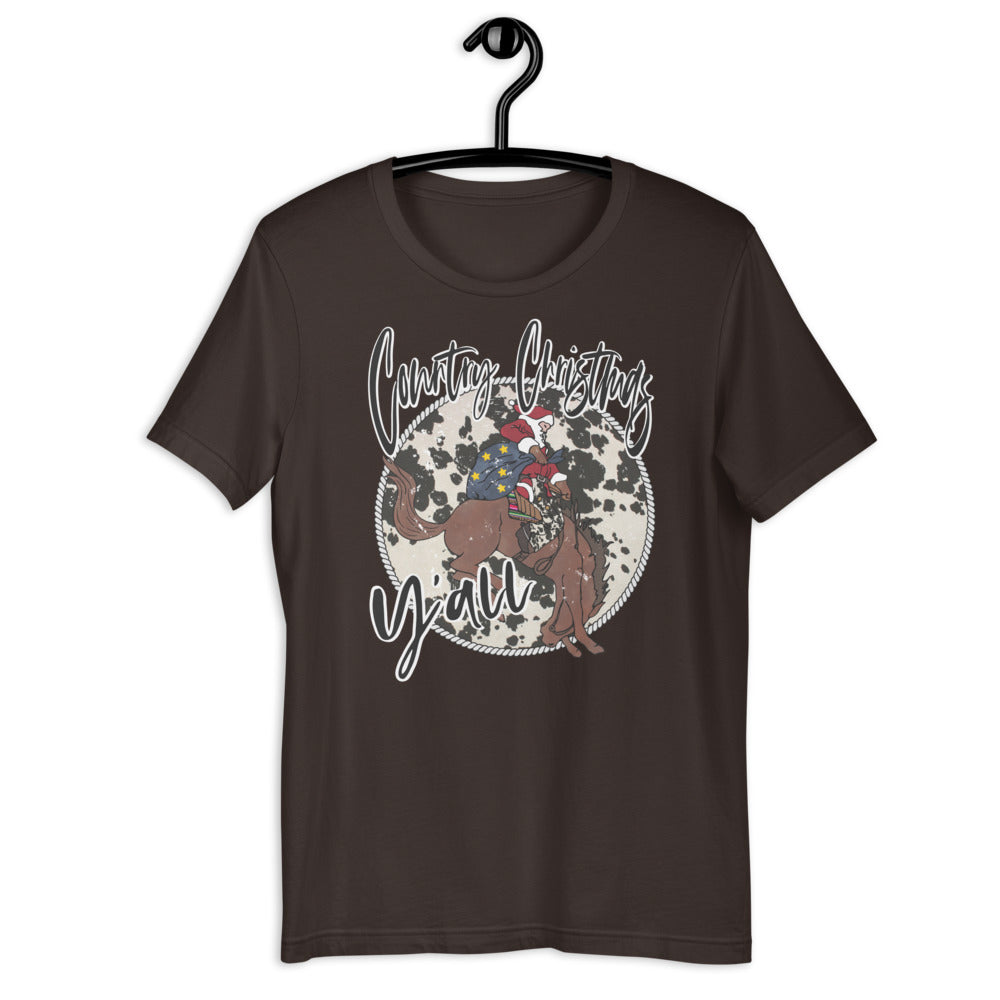 Country Christmas Y'all Short-Sleeve Unisex T-Shirt