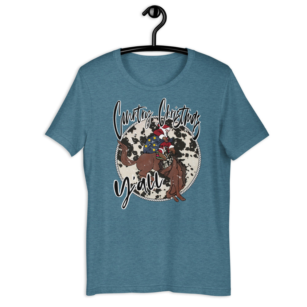 Country Christmas Y'all Short-Sleeve Unisex T-Shirt