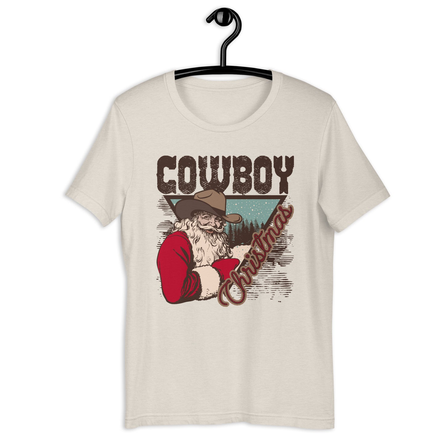 Cowboy Christmas Santa Unisex t-shirt