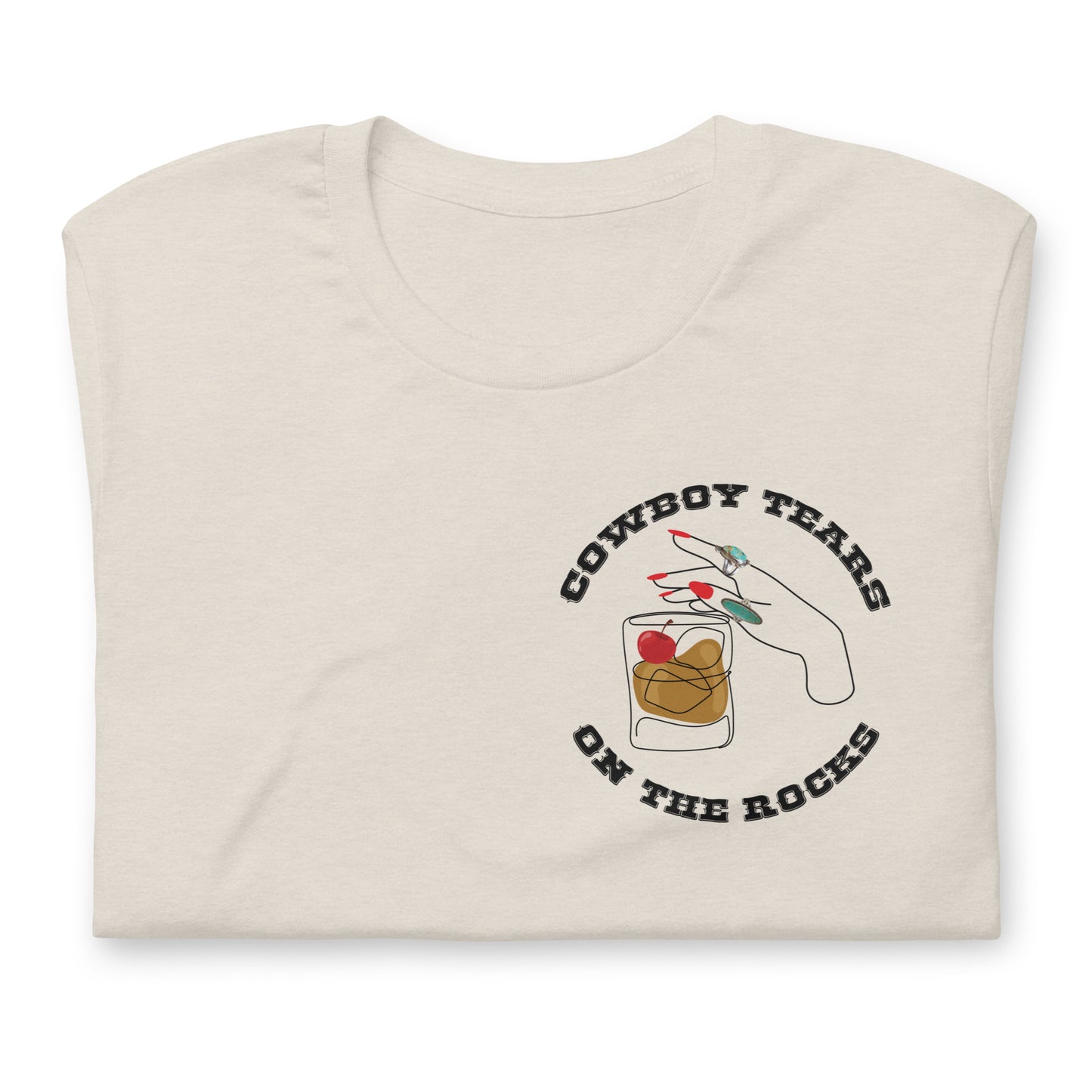 Cowboy Tears On the Rocks T-Shirt