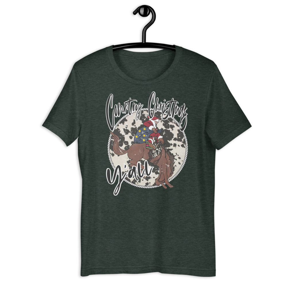 Country Christmas Y'all Short-Sleeve Unisex T-Shirt