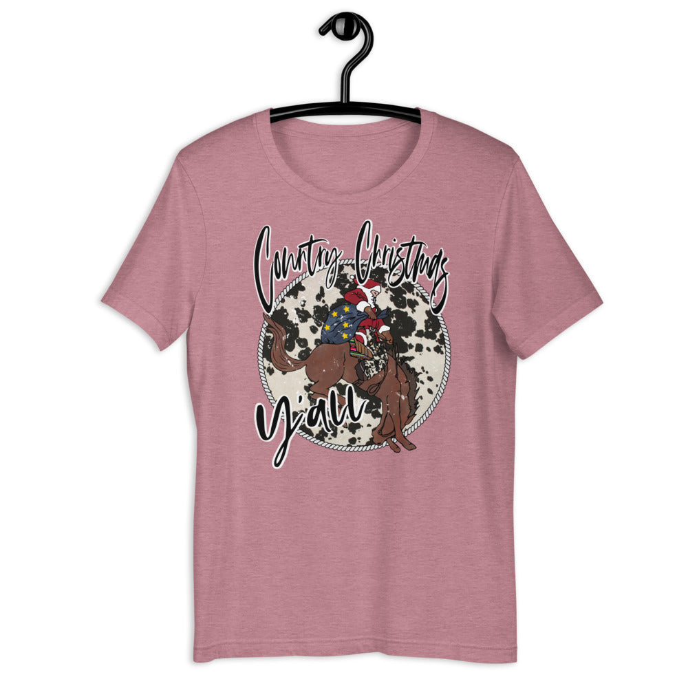 Country Christmas Y'all Short-Sleeve Unisex T-Shirt