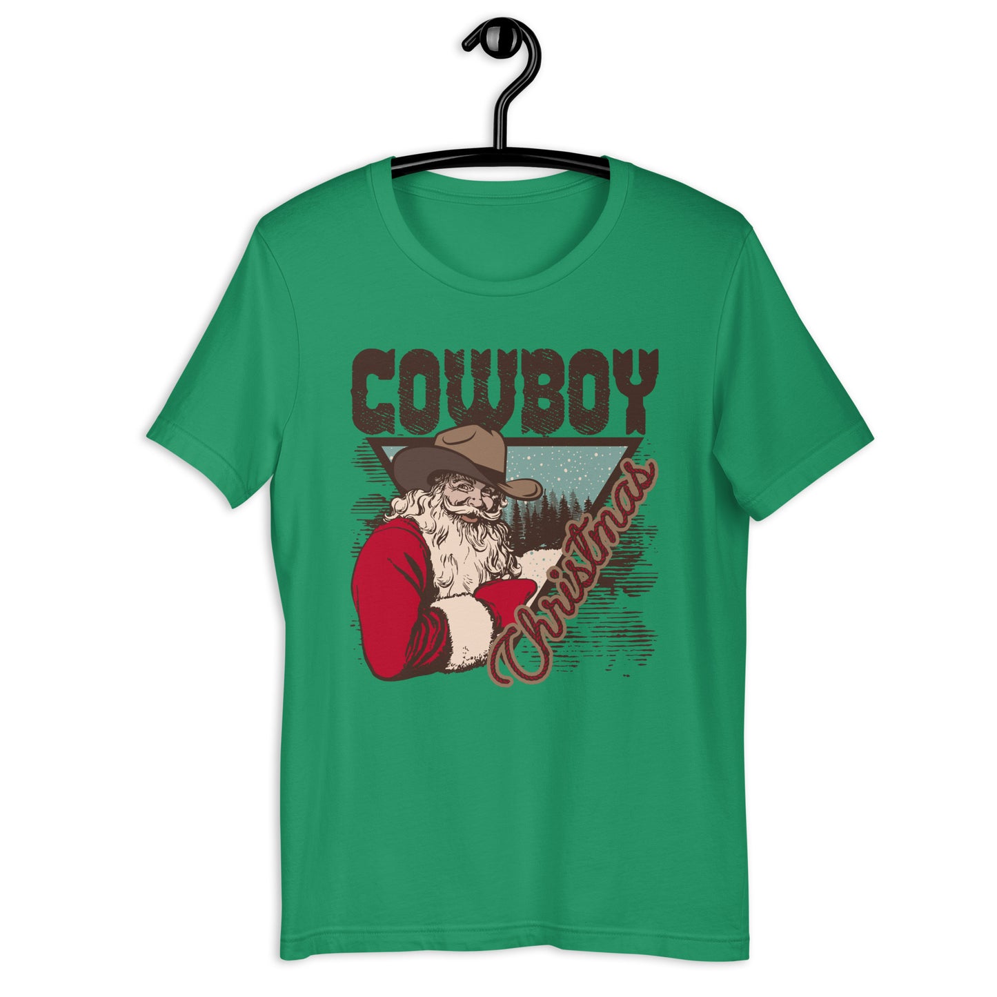 Cowboy Christmas Santa Unisex t-shirt