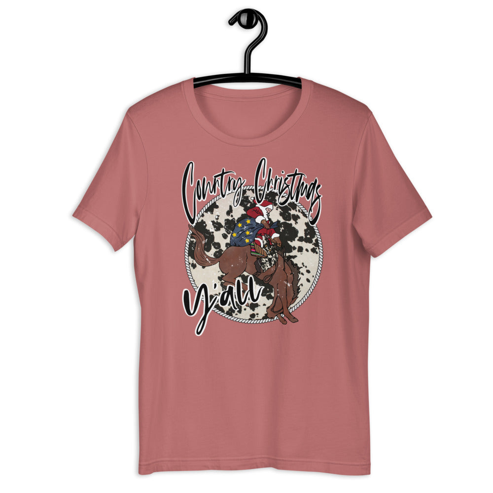 Country Christmas Y'all Short-Sleeve Unisex T-Shirt