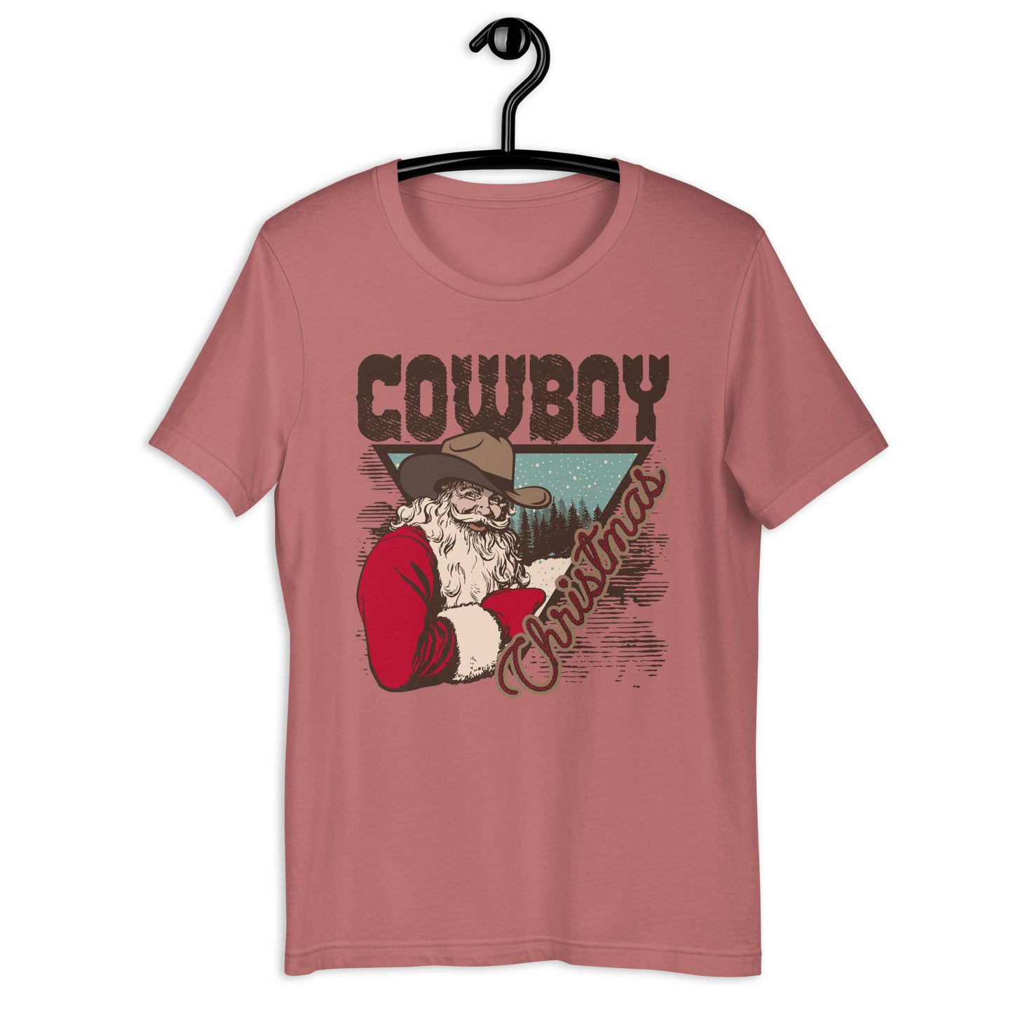 Cowboy Christmas Santa Unisex t-shirt
