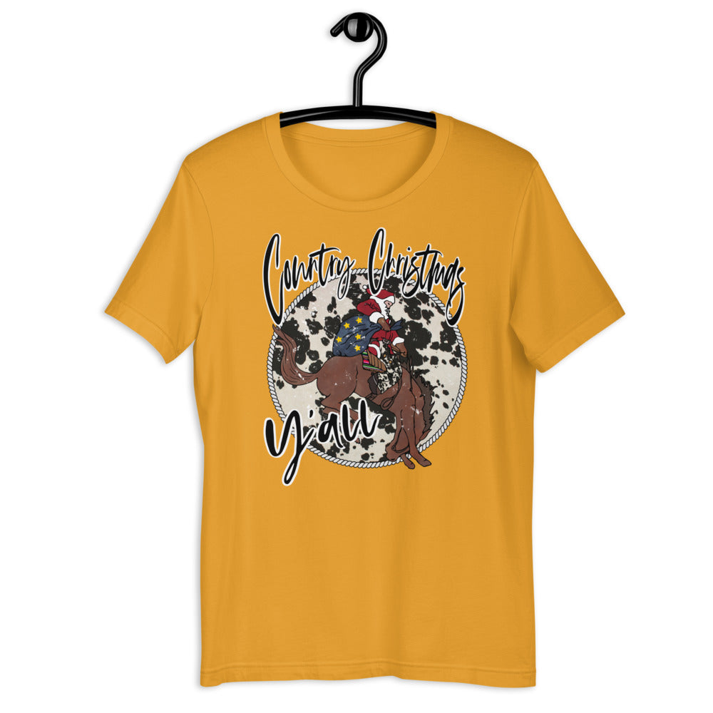 Country Christmas Y'all Short-Sleeve Unisex T-Shirt