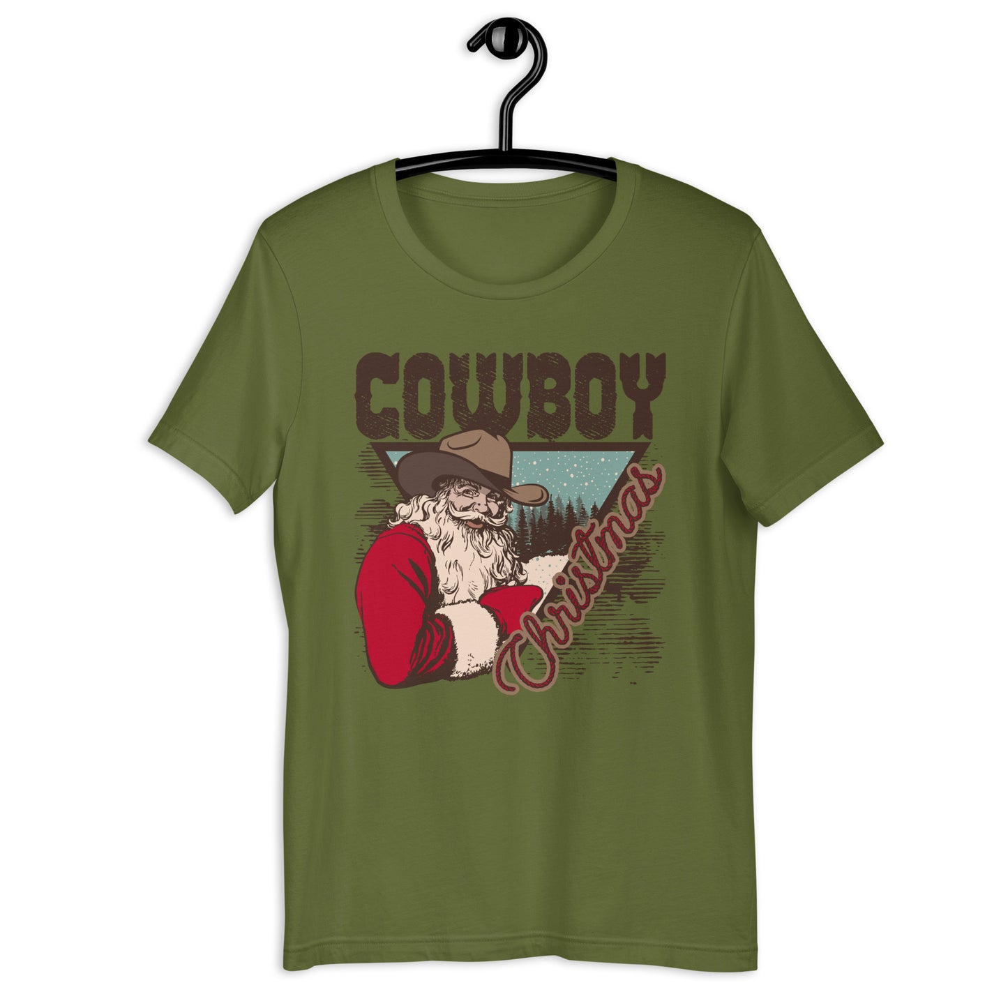 Cowboy Christmas Santa Unisex t-shirt