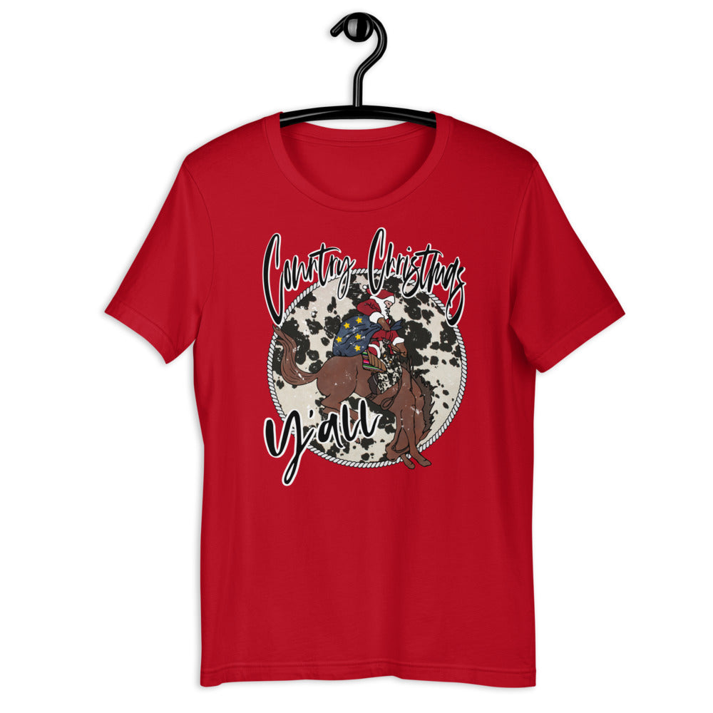 Country Christmas Y'all Short-Sleeve Unisex T-Shirt