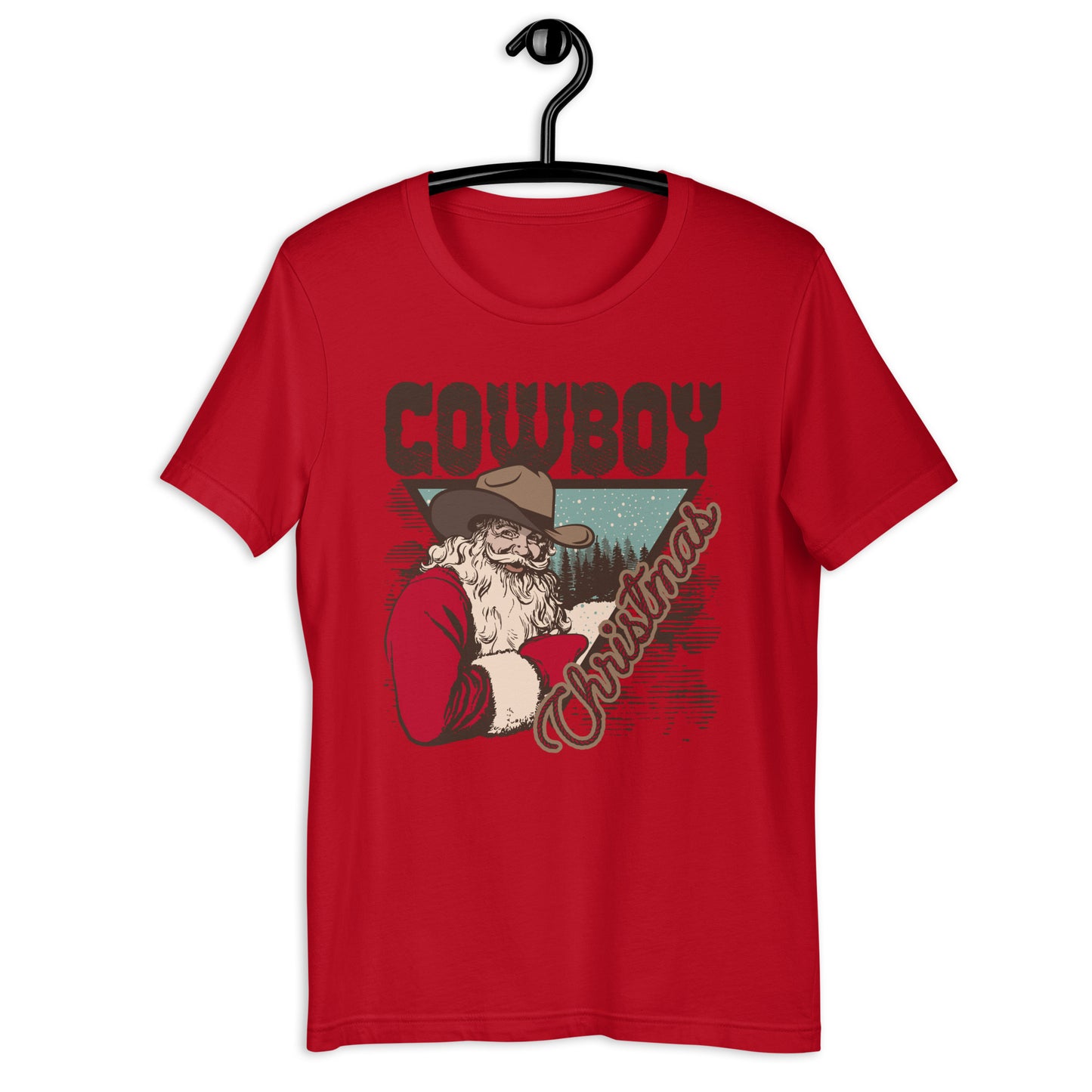 Cowboy Christmas Santa Unisex t-shirt