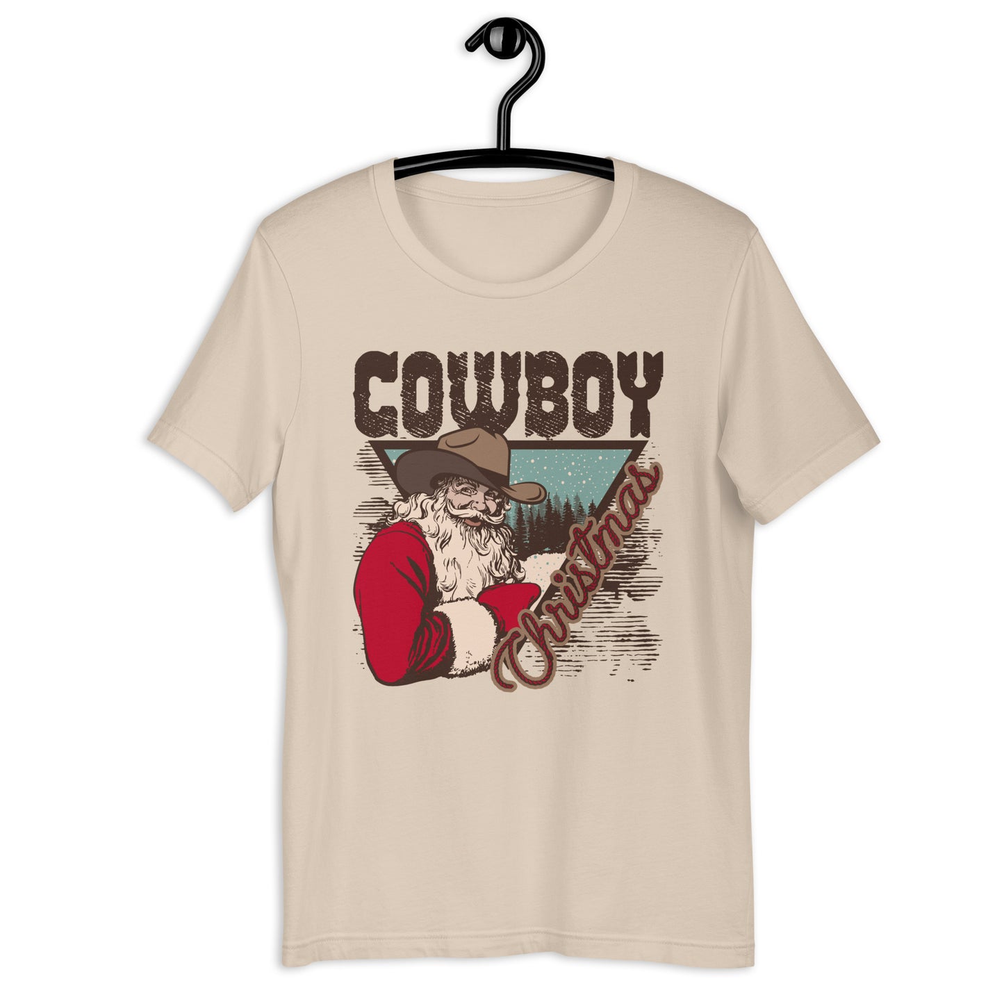 Cowboy Christmas Santa Unisex t-shirt