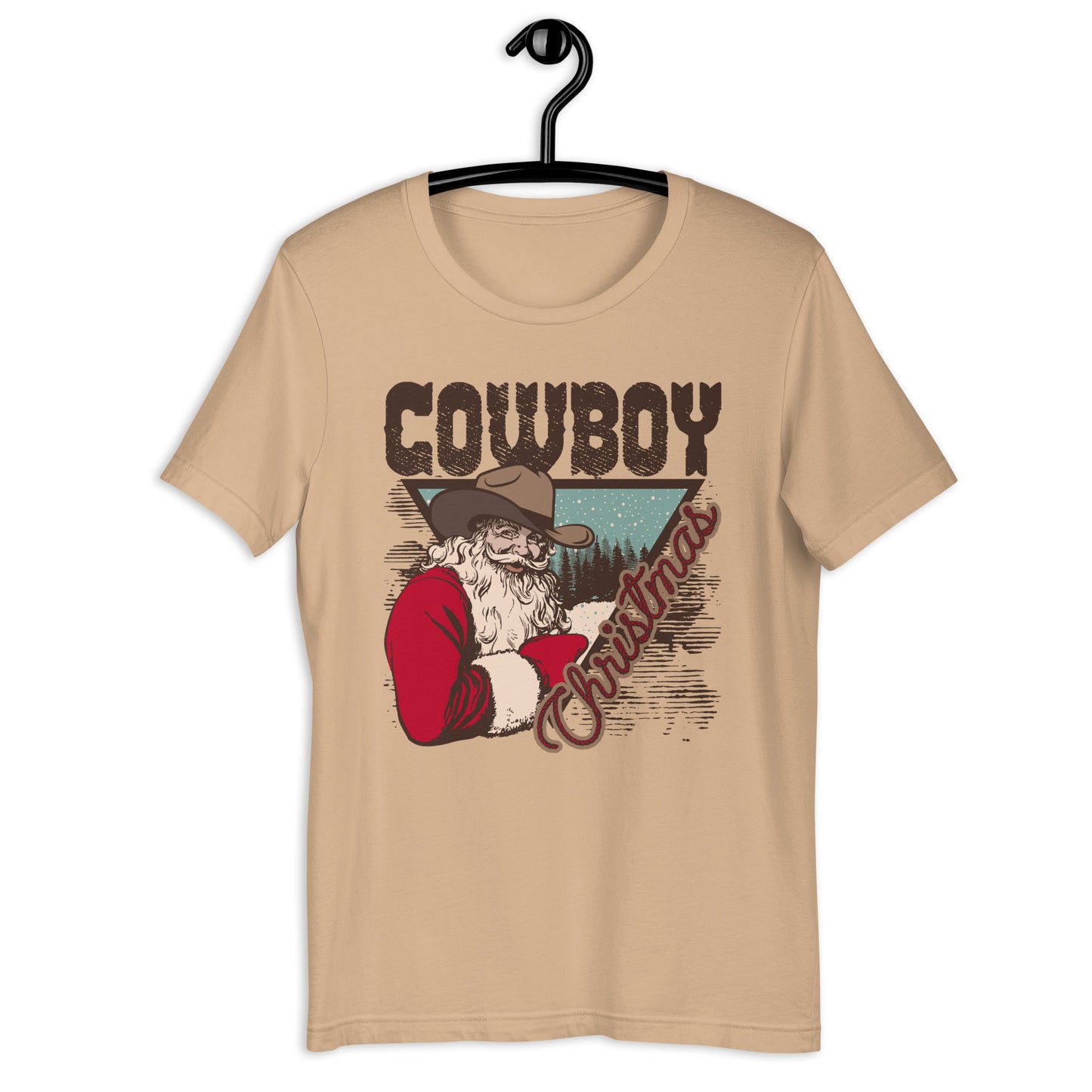 Cowboy Christmas Santa Unisex t-shirt