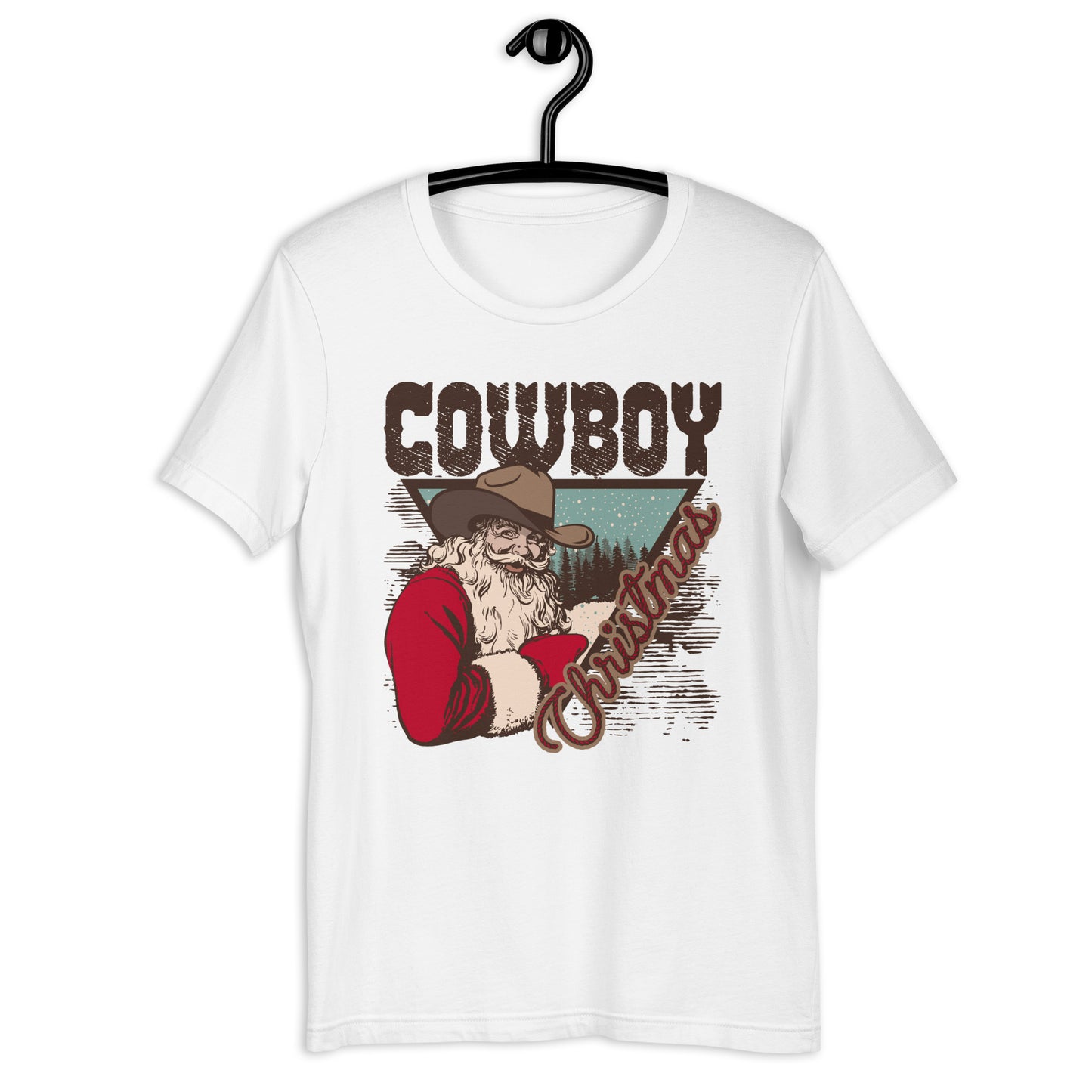 Cowboy Christmas Santa Unisex t-shirt