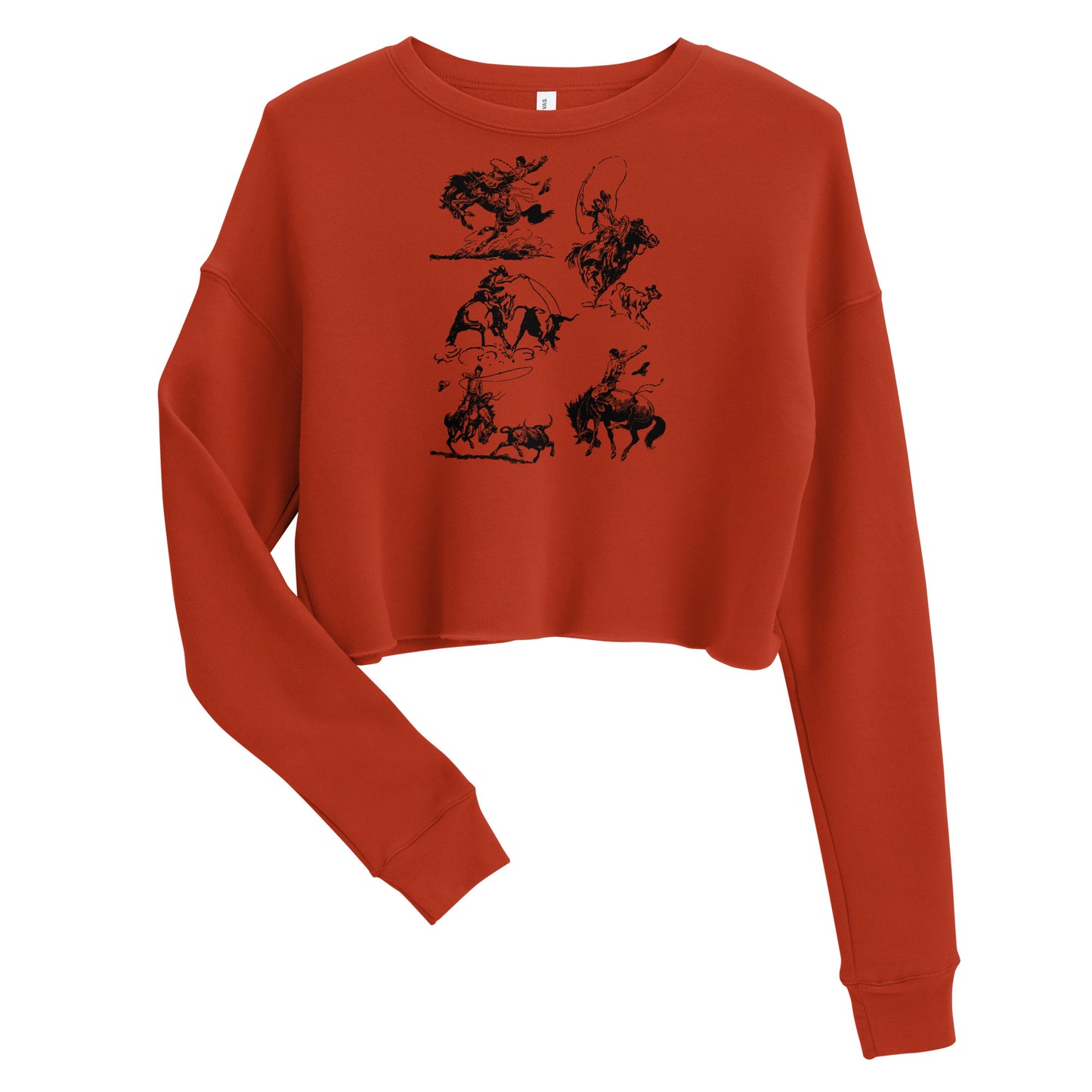 Wild West Silhouette Crop Sweatshirt