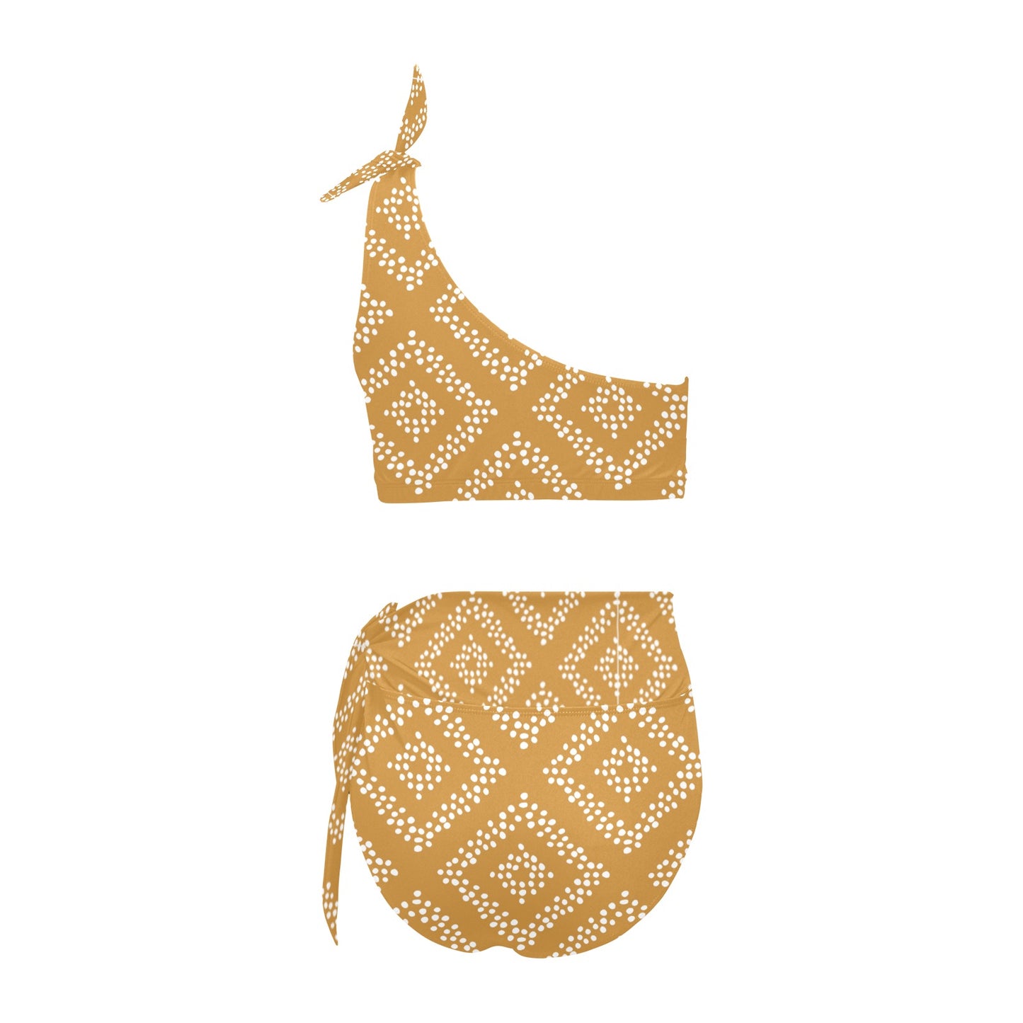 Taos Shoulder Bikini Women's One Shoulder Bikini Set(ModelS16)