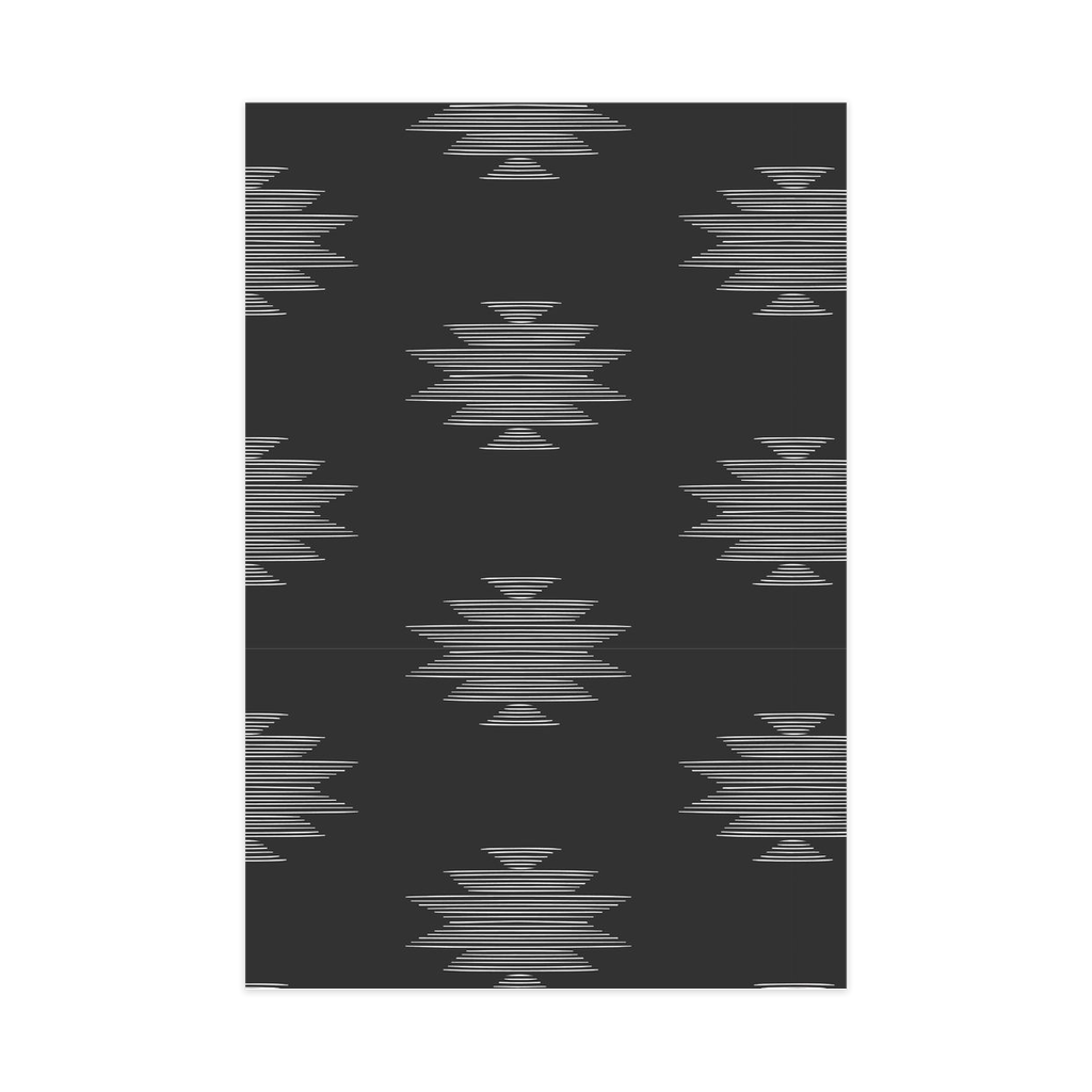 Black and White Aztec Wrapping Paper