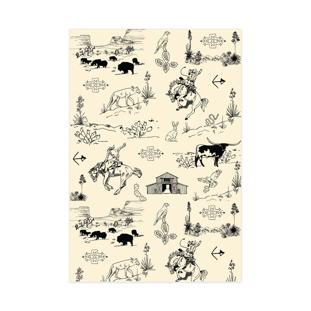 Western Landscape Wrapping Paper