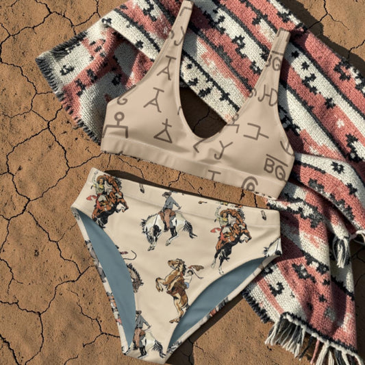 Brands and Broncs high-waisted bikini