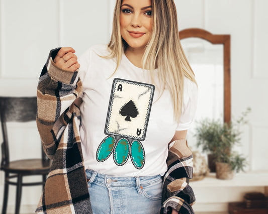 Western Playing Card Graphic Tee