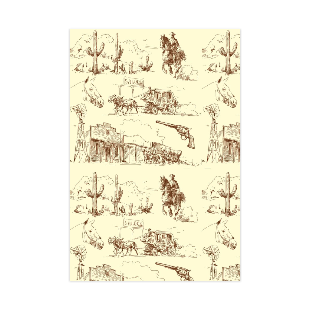 Stage Coach Wrapping Paper