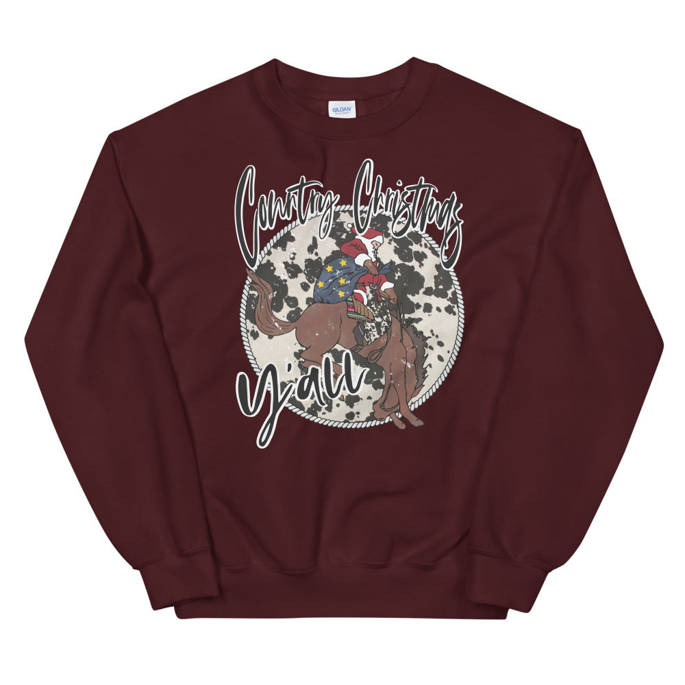 Country Christmas Y'all Unisex Sweatshirt