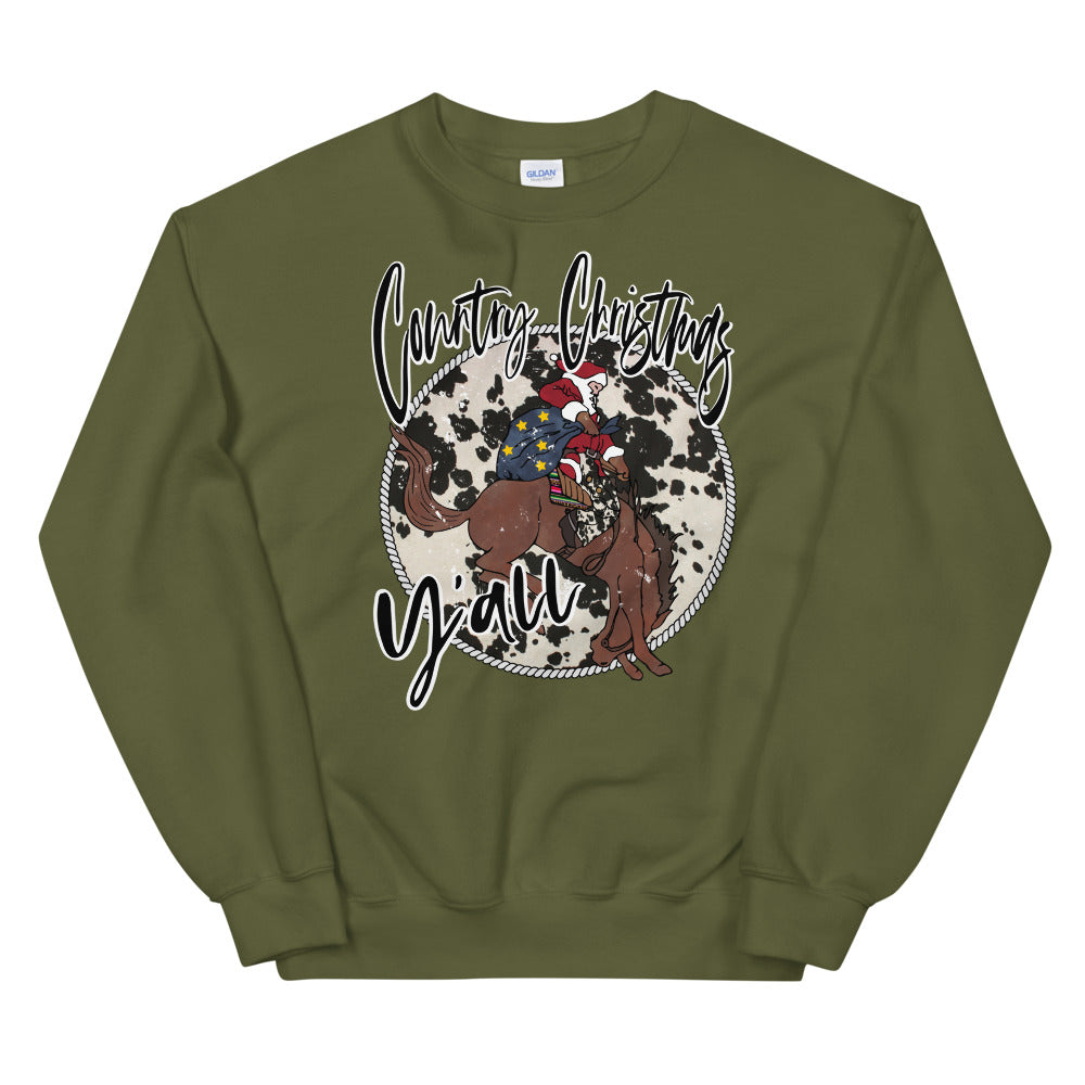 Country Christmas Y'all Unisex Sweatshirt