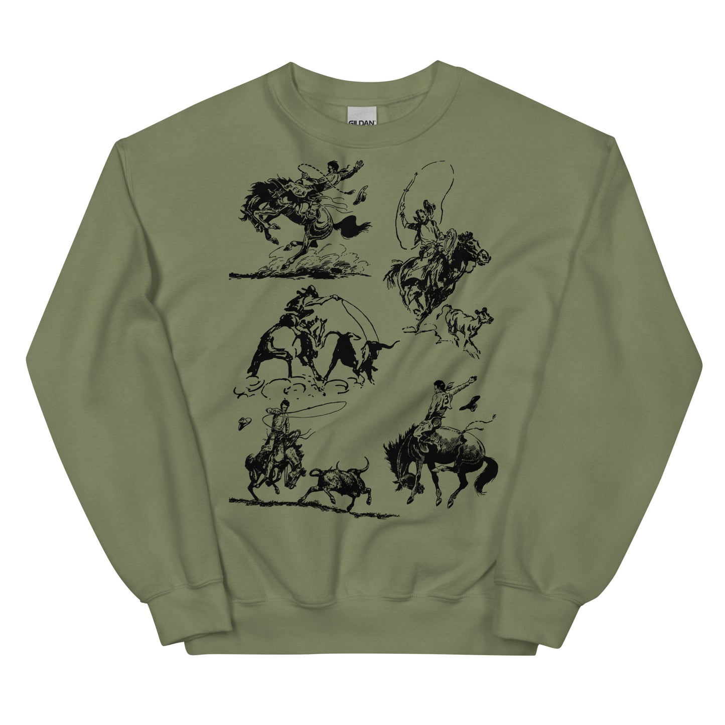 Wild West Silhouette Unisex Sweatshirt