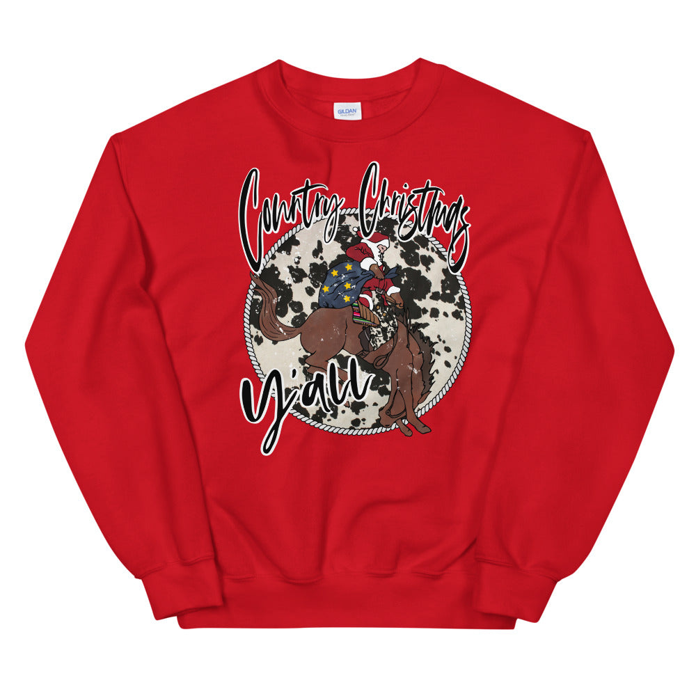 Country Christmas Y'all Unisex Sweatshirt