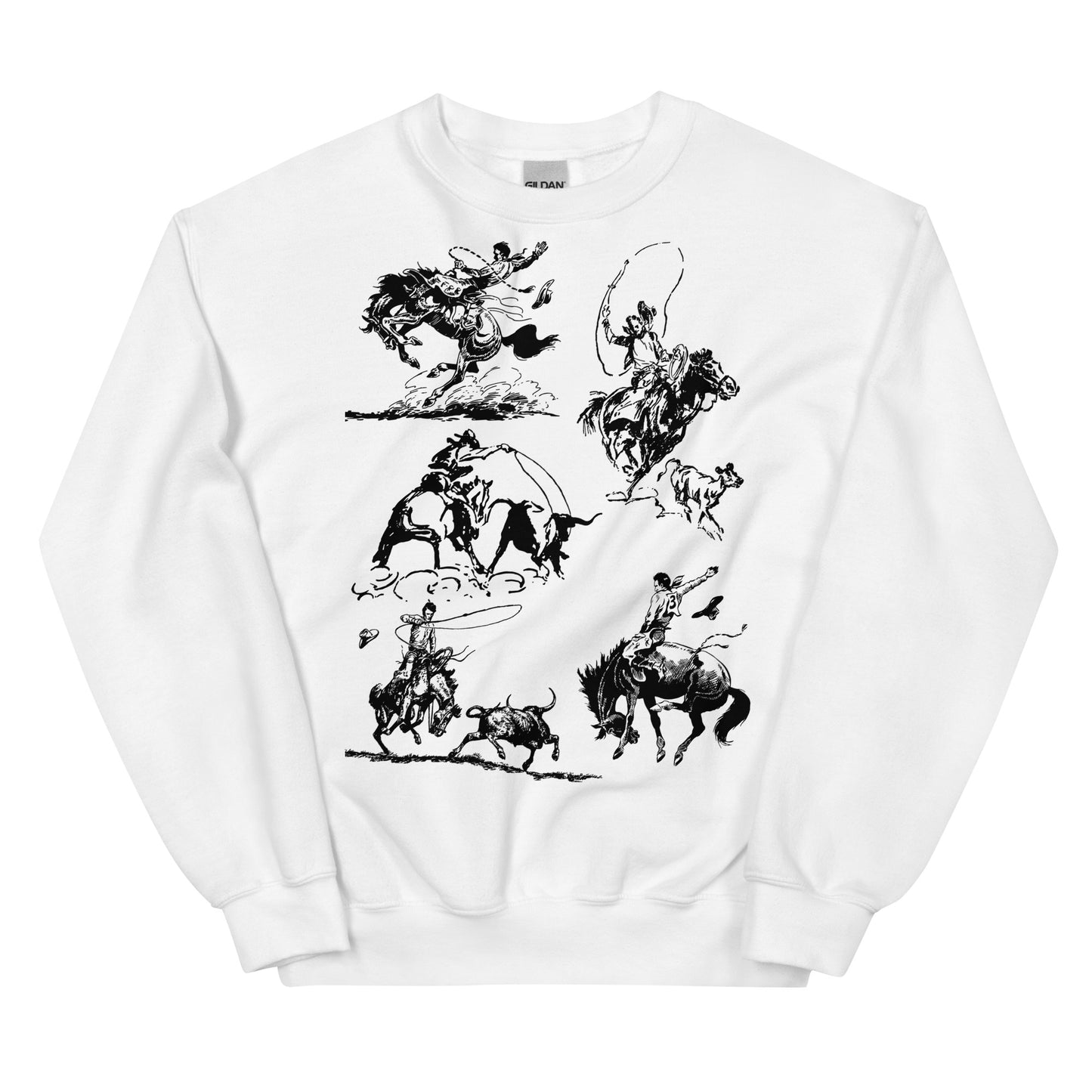 Wild West Silhouette Unisex Sweatshirt