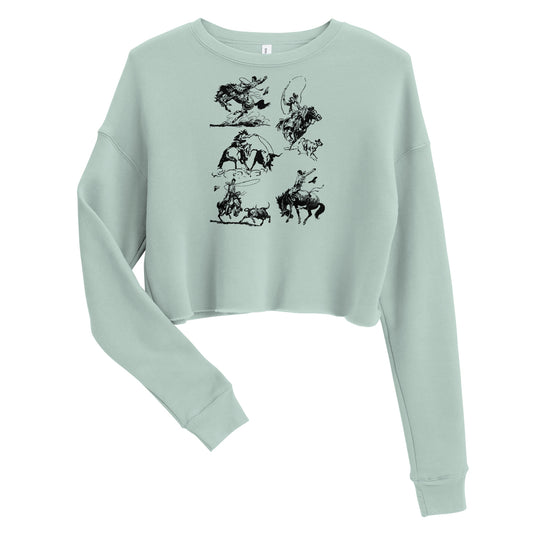 Wild West Silhouette Crop Sweatshirt