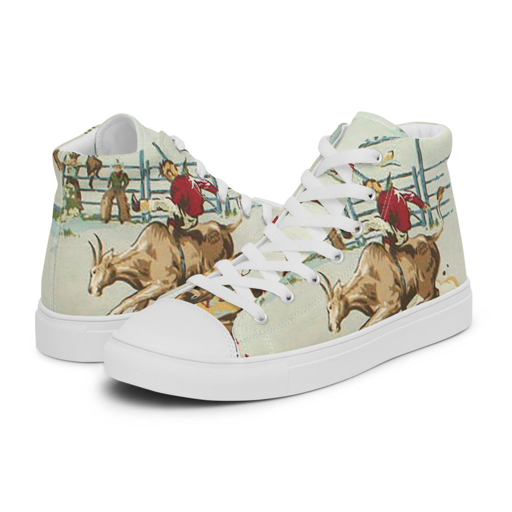 Retro West Women’s high top canvas shoes