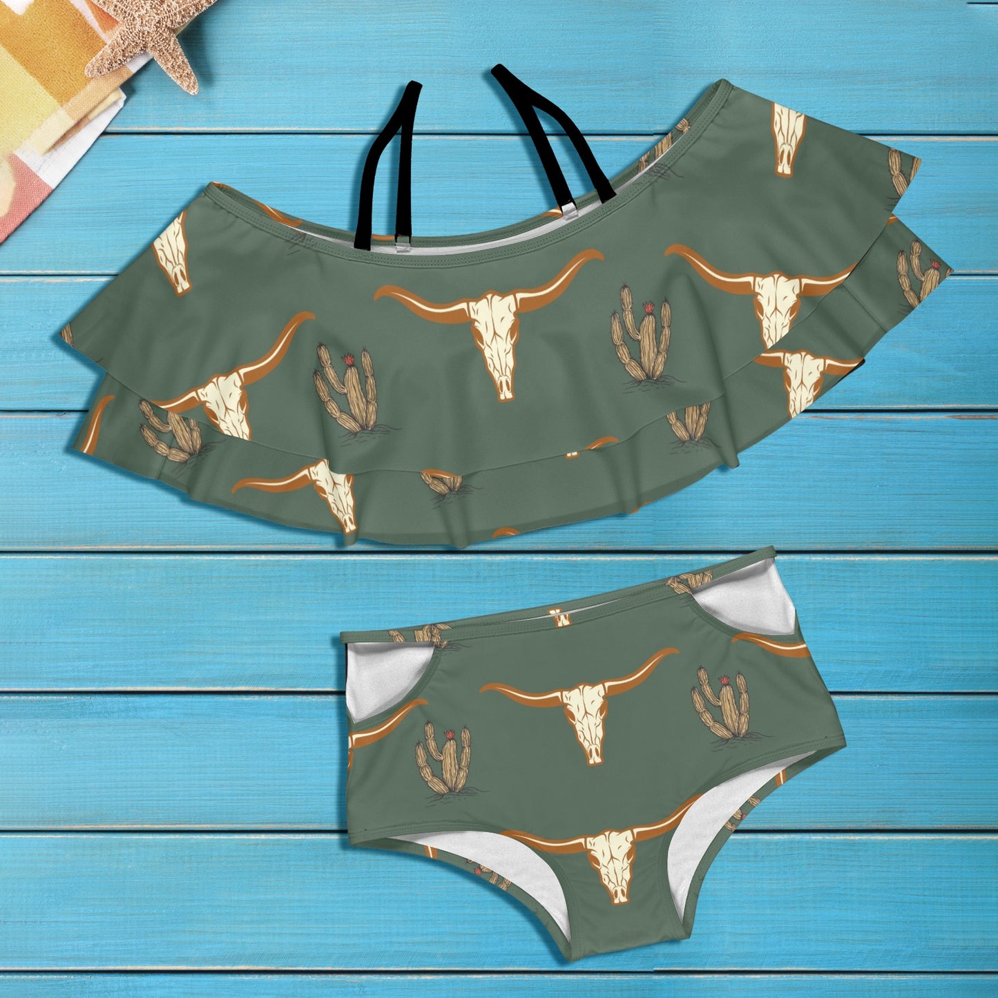 Longhorn Flounce Bikini